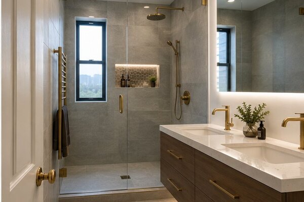Bathroom after renovation by World Luxury Renovations